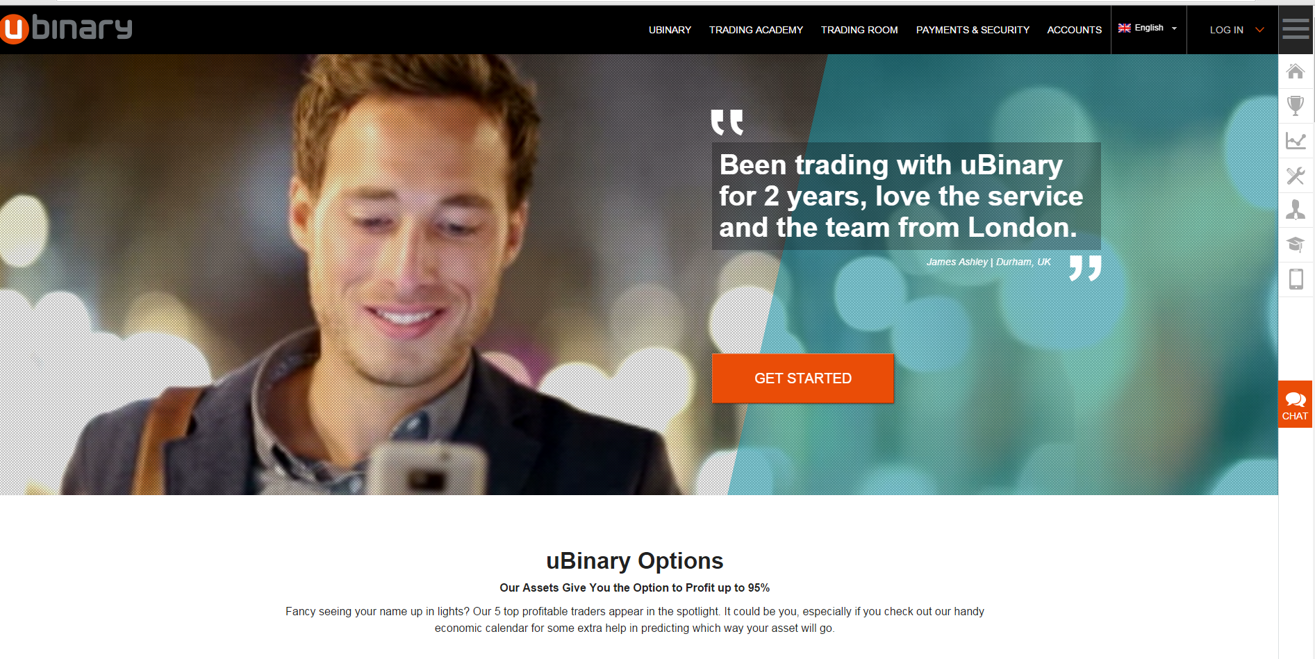uBinary Website Screenshot